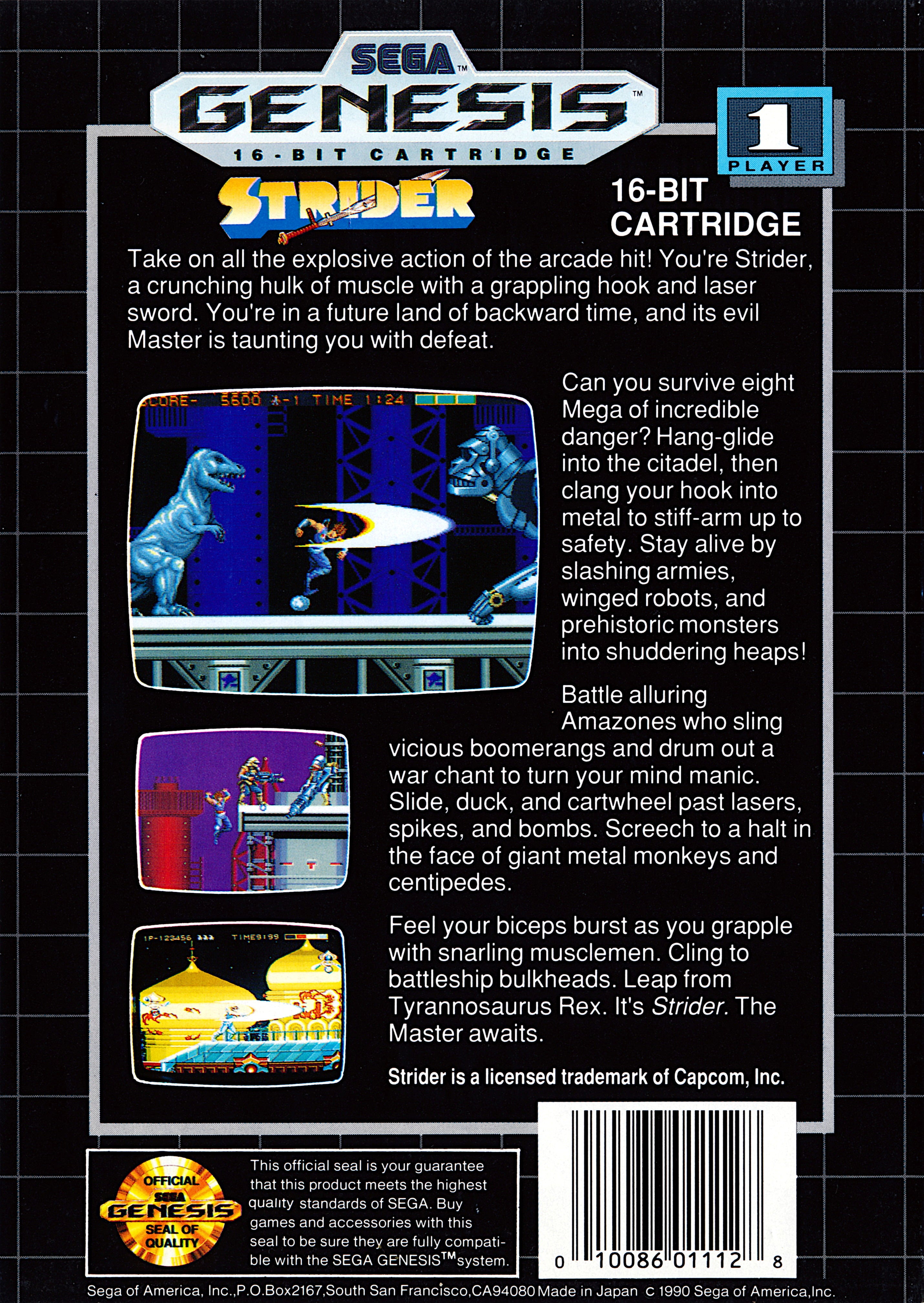 Strider Genesis - Video Game - Used - CaveGamers - Image 2