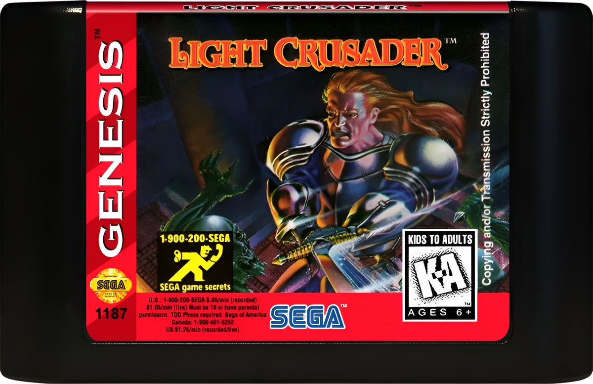 Light Crusader Genesis - Video Game - Used - CaveGamers - Image 3