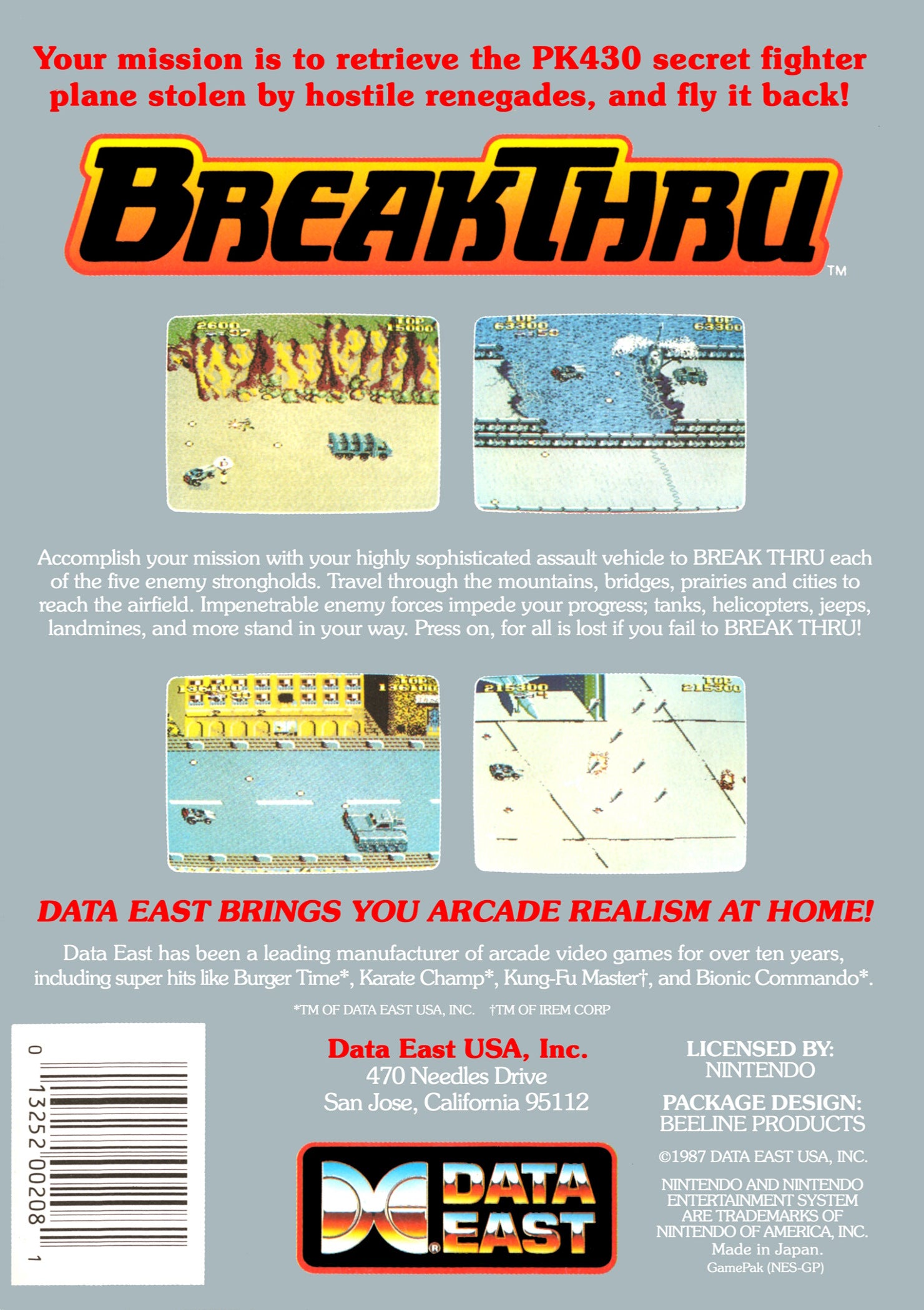 BreakThru NES - Video Game - Used - CaveGamers - Image 2