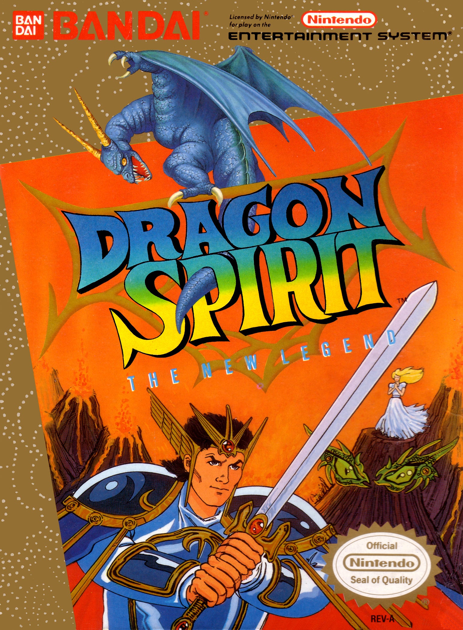Dragon Spirit NES - Video Game - Used - CaveGamers