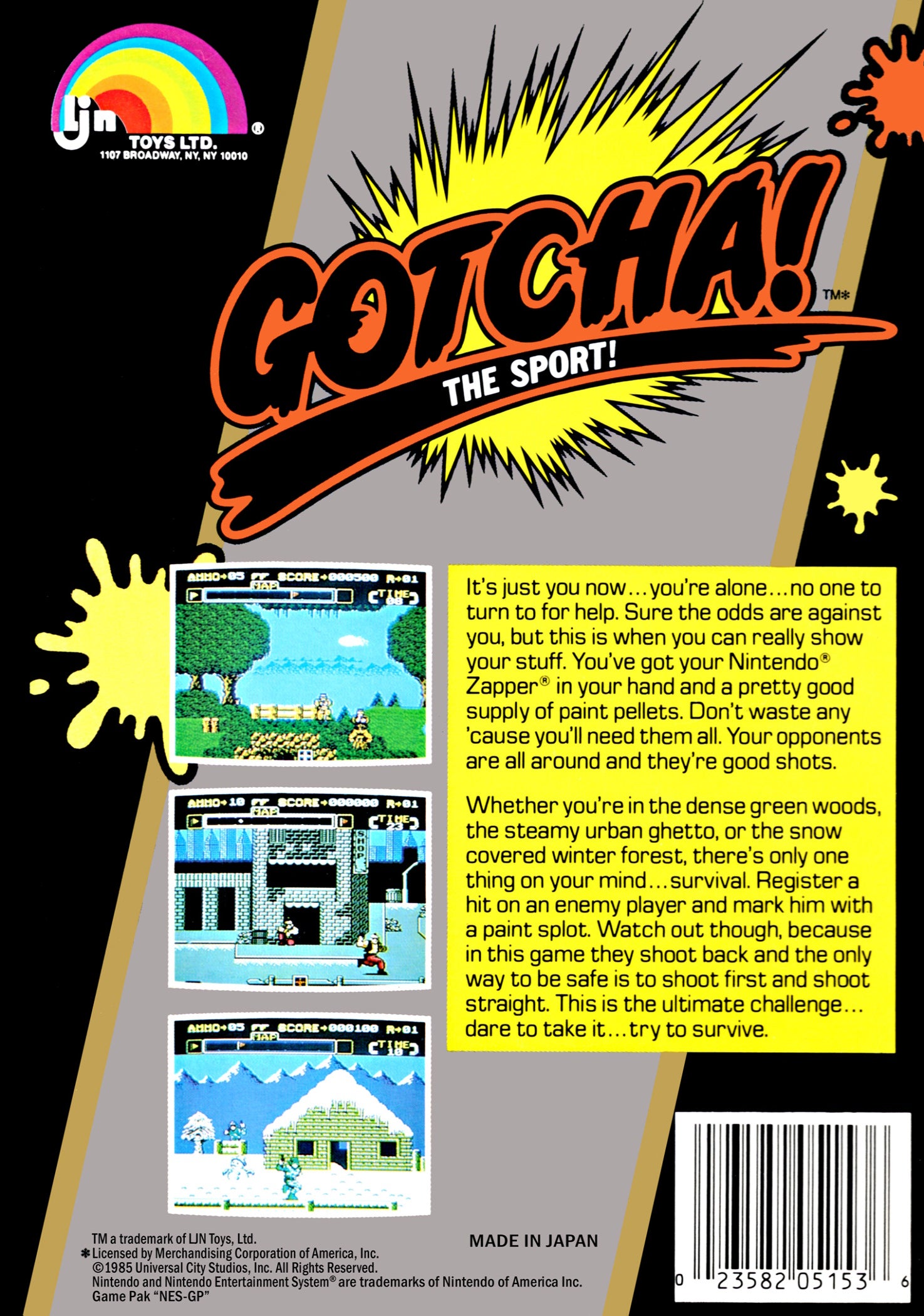 Gotcha NES - Video Game - Used - CaveGamers - Image 2