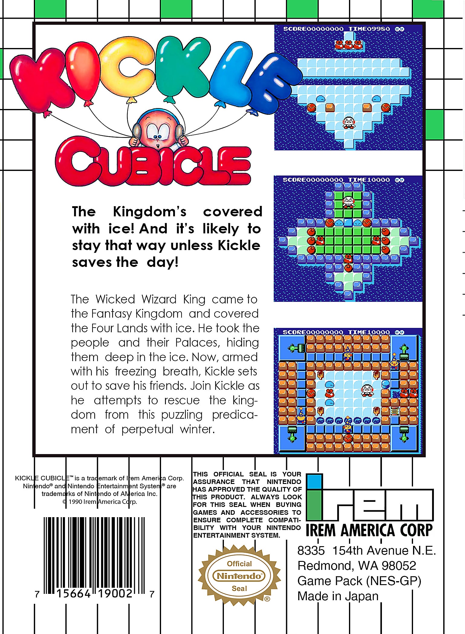 Kickle Cubicle NES - Video Game - Used - CaveGamers - Image 2