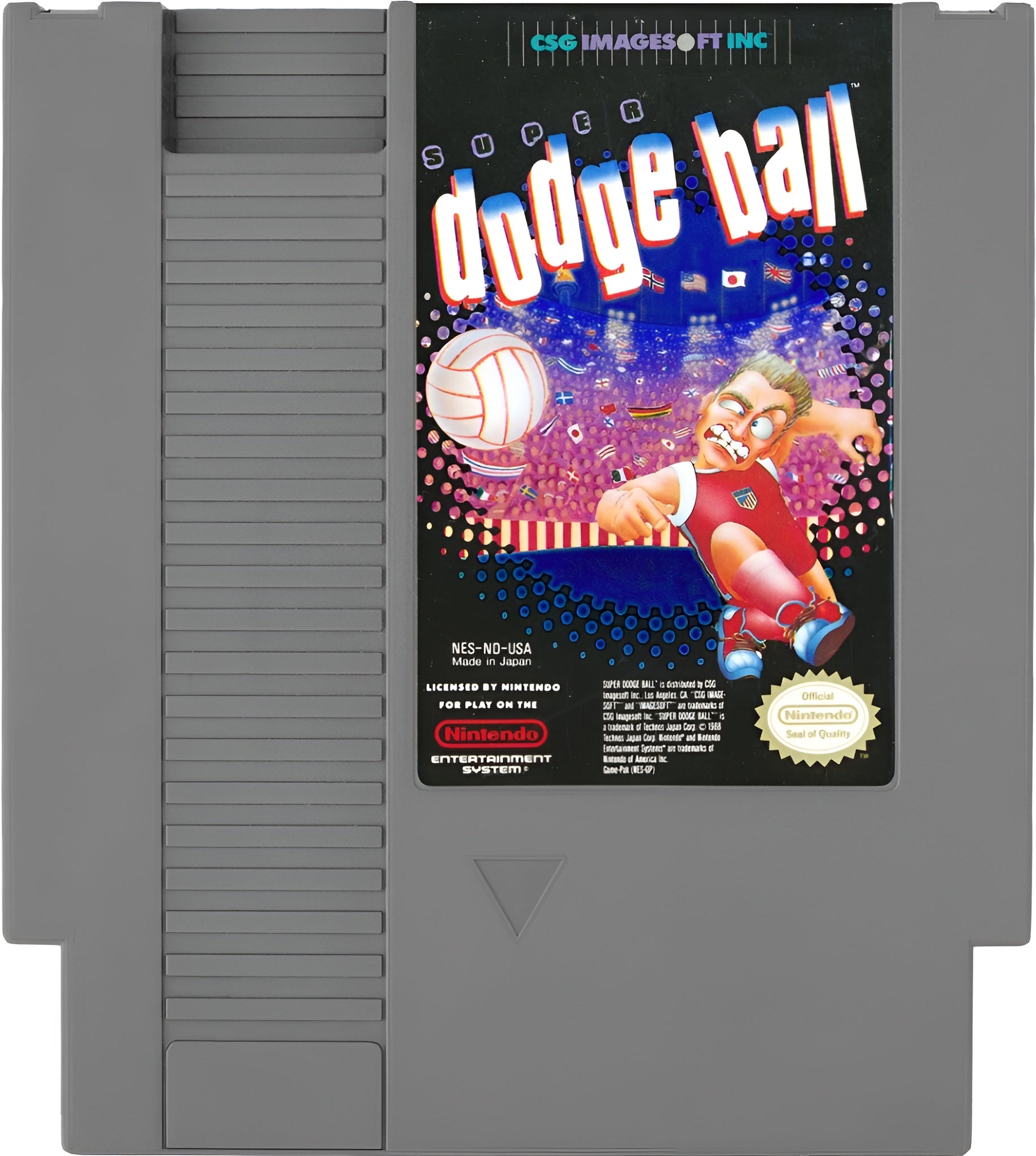 Super Dodge Ball NES - Video Game - Used - CaveGamers - Image 3