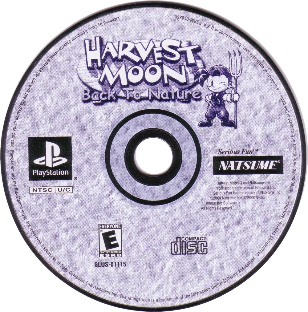Harvest Moon Back to Nature Playstation - Video Game - Used - CaveGamers - Image 3