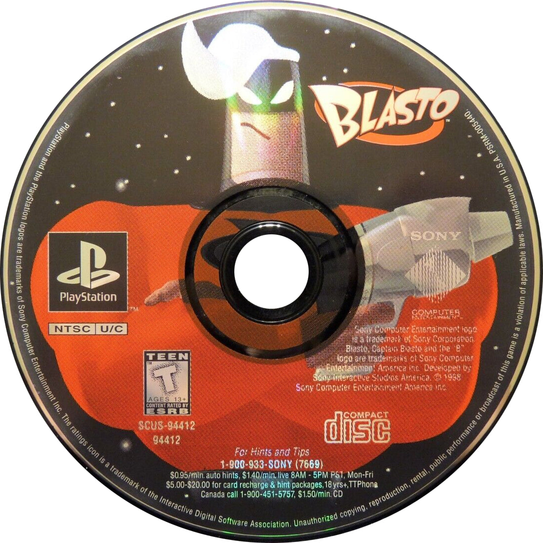 Blasto Playstation - Video Game - Used - CaveGamers - Image 3