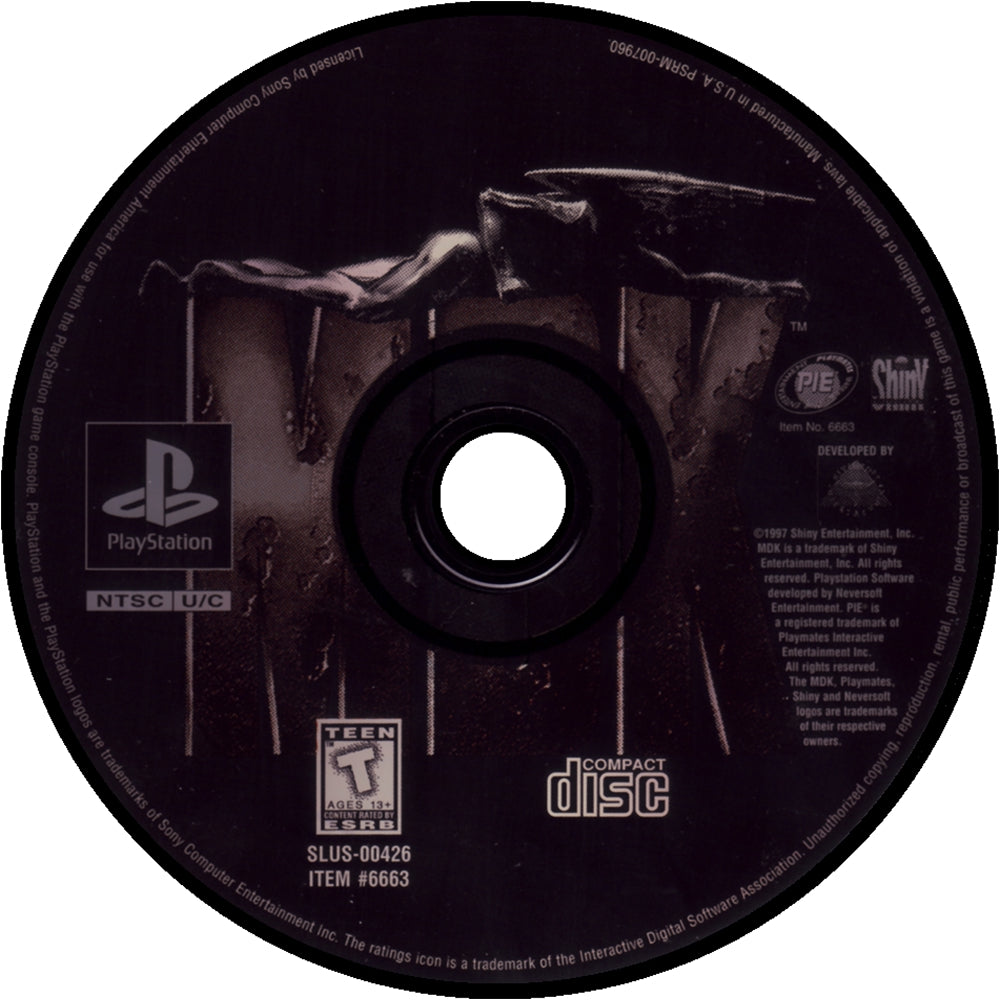 MDK Playstation - Video Game - Used - CaveGamers - Image 3