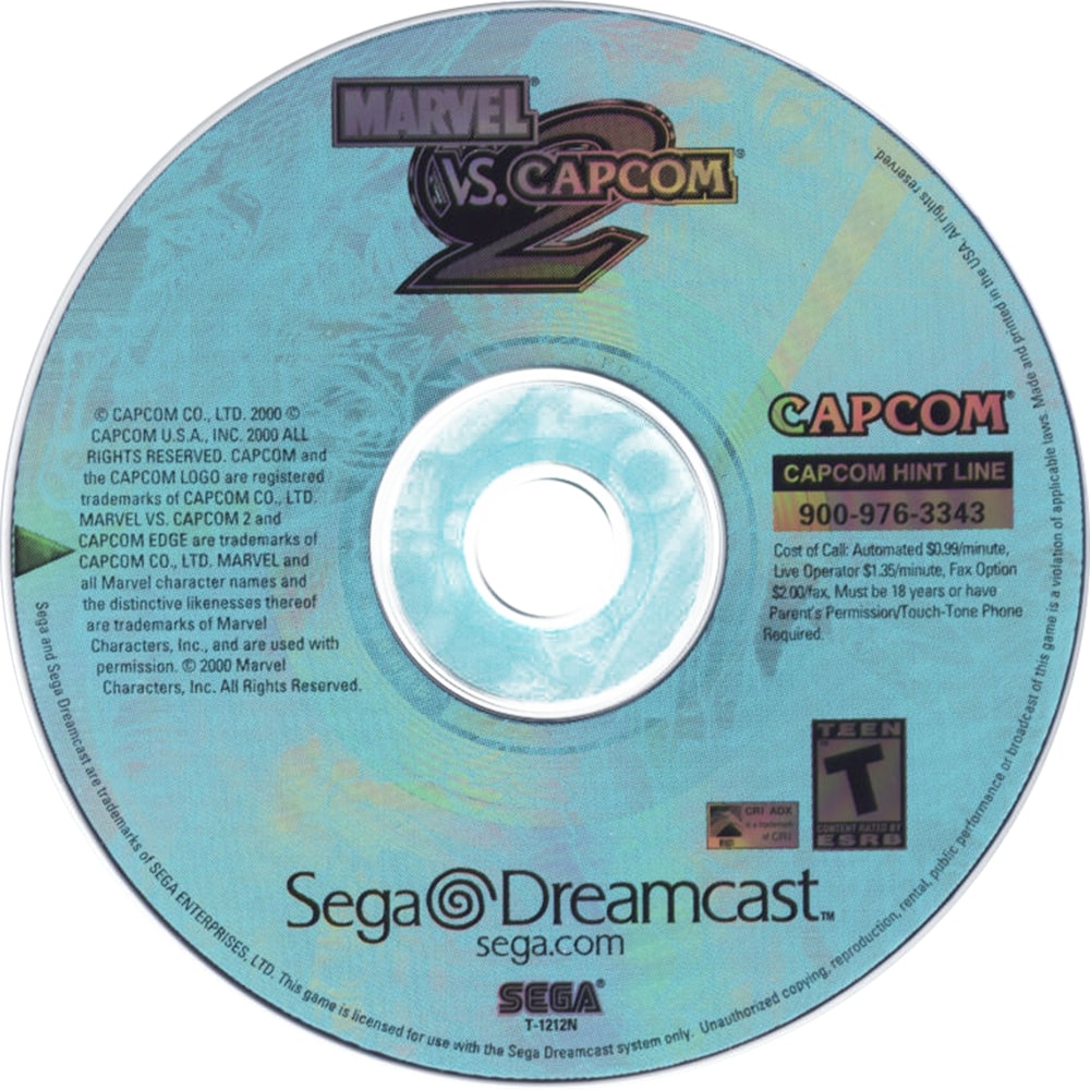 Marvel vs Capcom 2 DreamCast - Video Game - Used - CaveGamers - Image 3