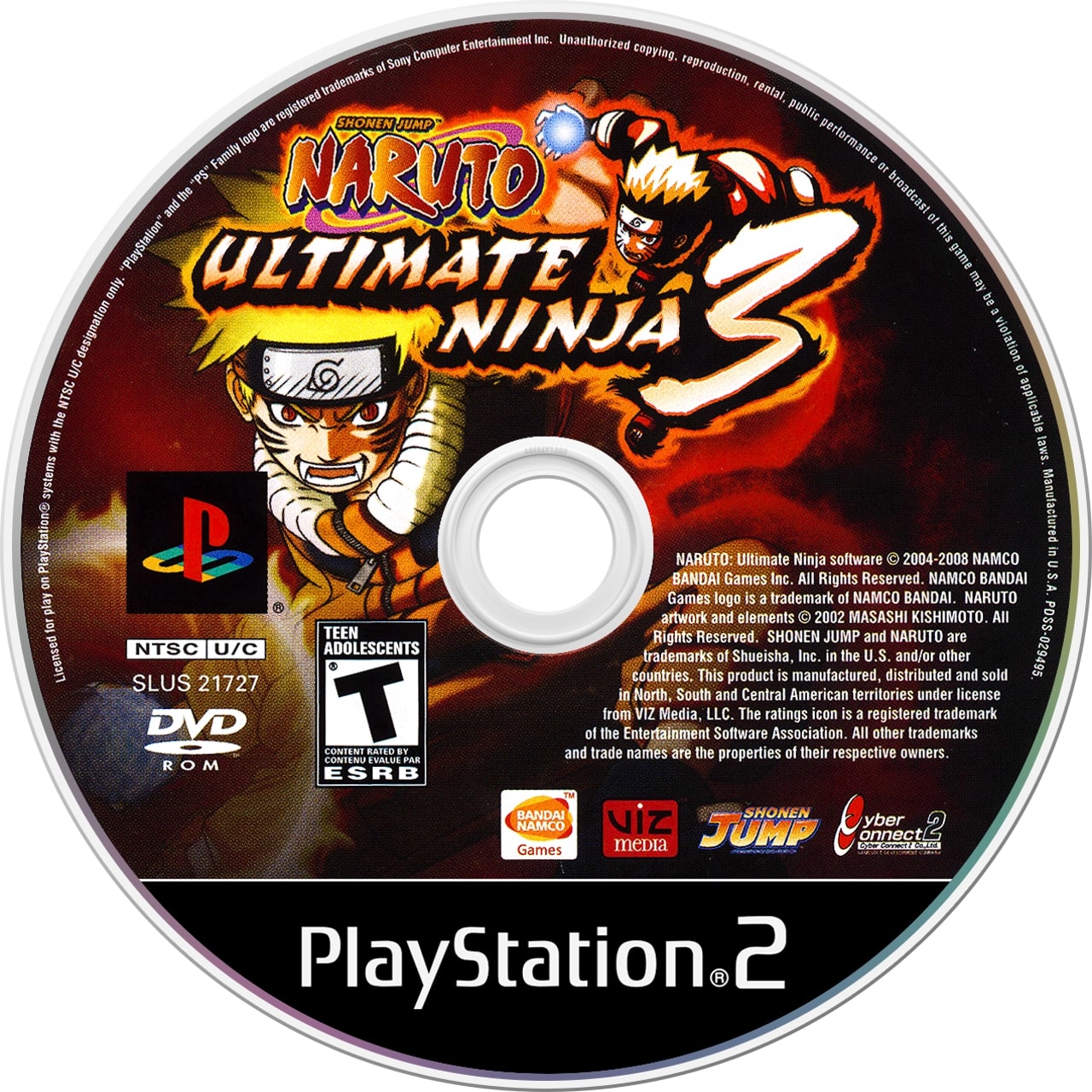 Naruto Ultimate Ninja 3 PS2 - Video Game - Used - CaveGamers - Image 3