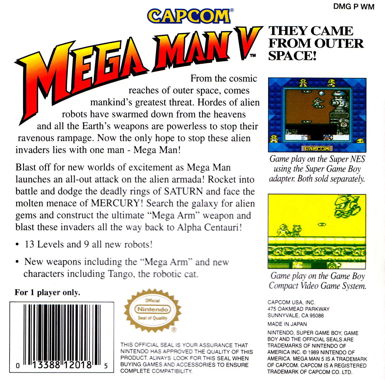 Mega Man 5 Game Boy - Video Game - Used - CaveGamers - Image 2
