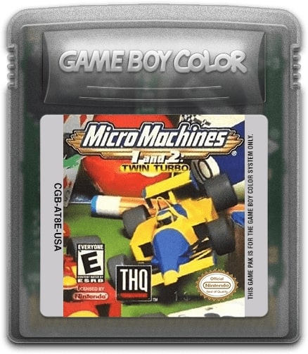 Micro Machines I and 2 Twin Turbo Game Boy Color - Video Game - Used - CaveGamers - Image 3