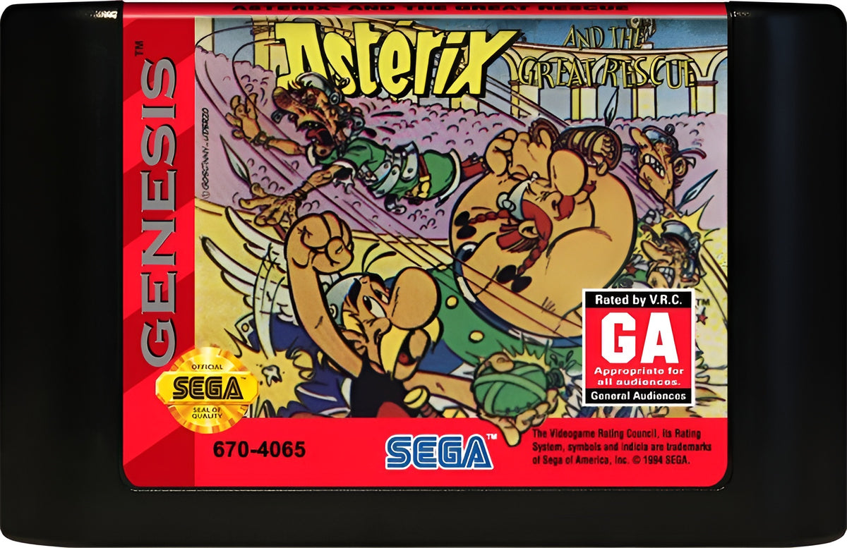 Asterix and the Great Rescue Genesis - Video Game - Used - CaveGamers - Image 3