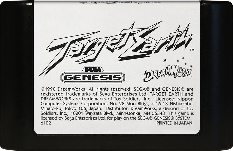 Target Earth Genesis - Video Game - Used - CaveGamers - Image 3