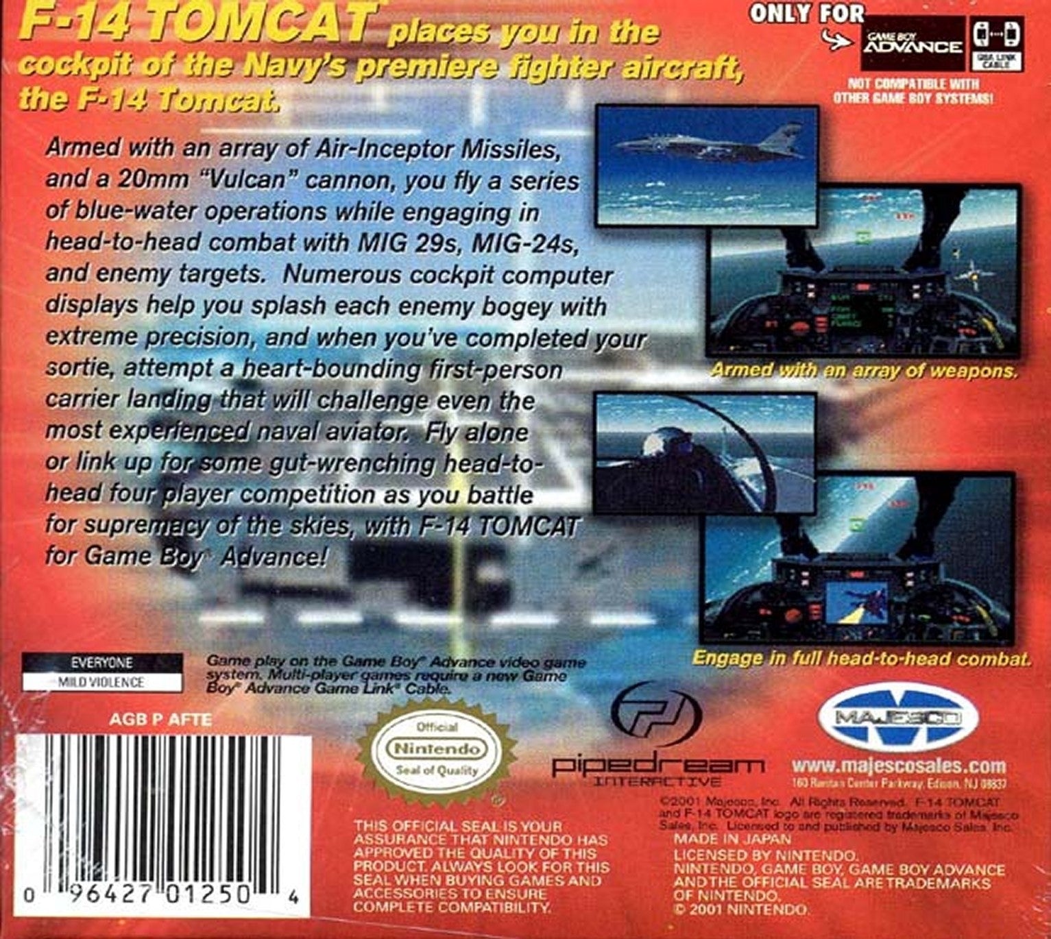 F-14 Tomcat Game Boy Advance - Video Game - Used - CaveGamers - Image 2
