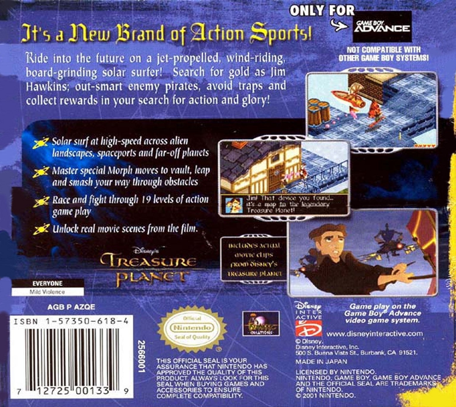 Treasure Planet Game Boy Advance - Video Game - Used - CaveGamers - Image 2