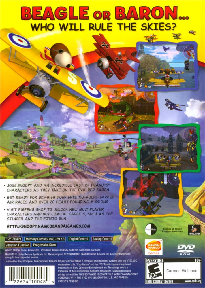 Snoopy vs. the Red Baron PS2 - Video Game - Used - CaveGamers - Image 2