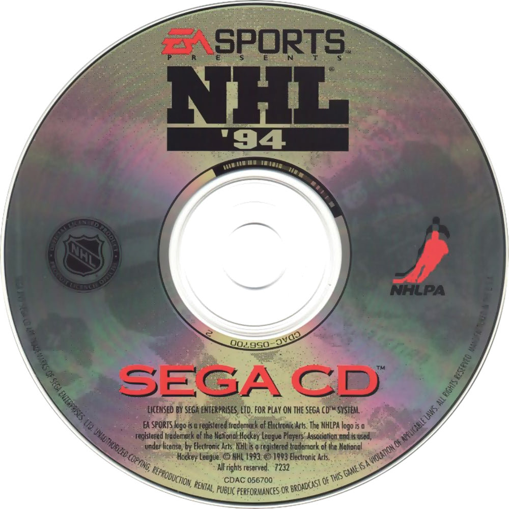 NHL 94 Sega CD - Video Game - Used - CaveGamers - Image 3