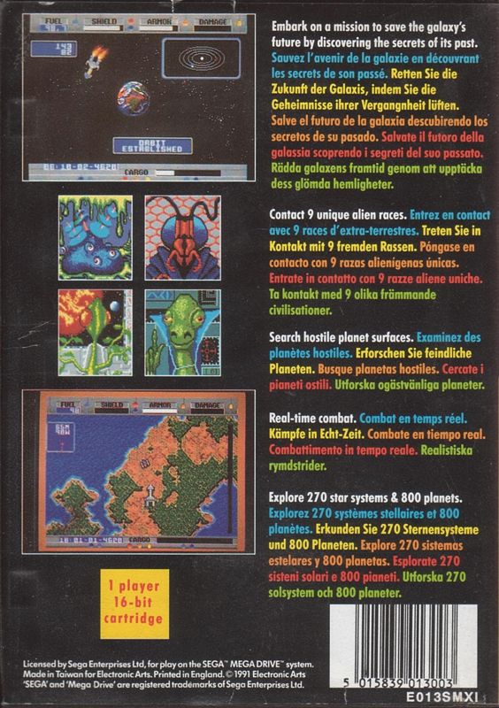 Starflight Genesis - Video Game - Used - CaveGamers - Image 2