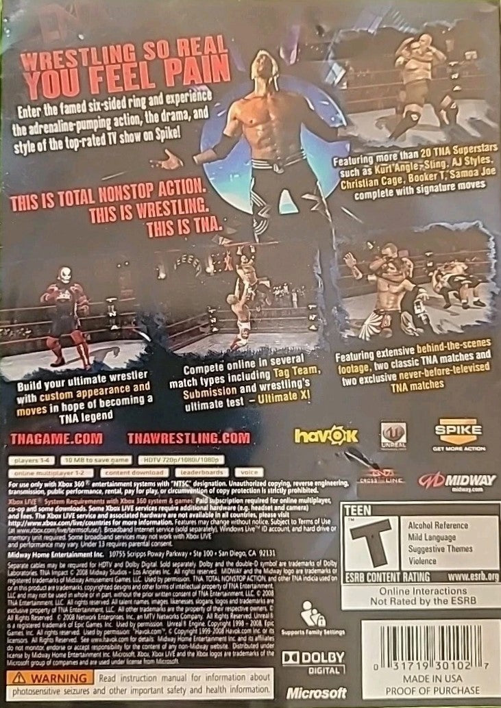TNA Impact Xbox 360 - Video Game - Used - CaveGamers - Image 2