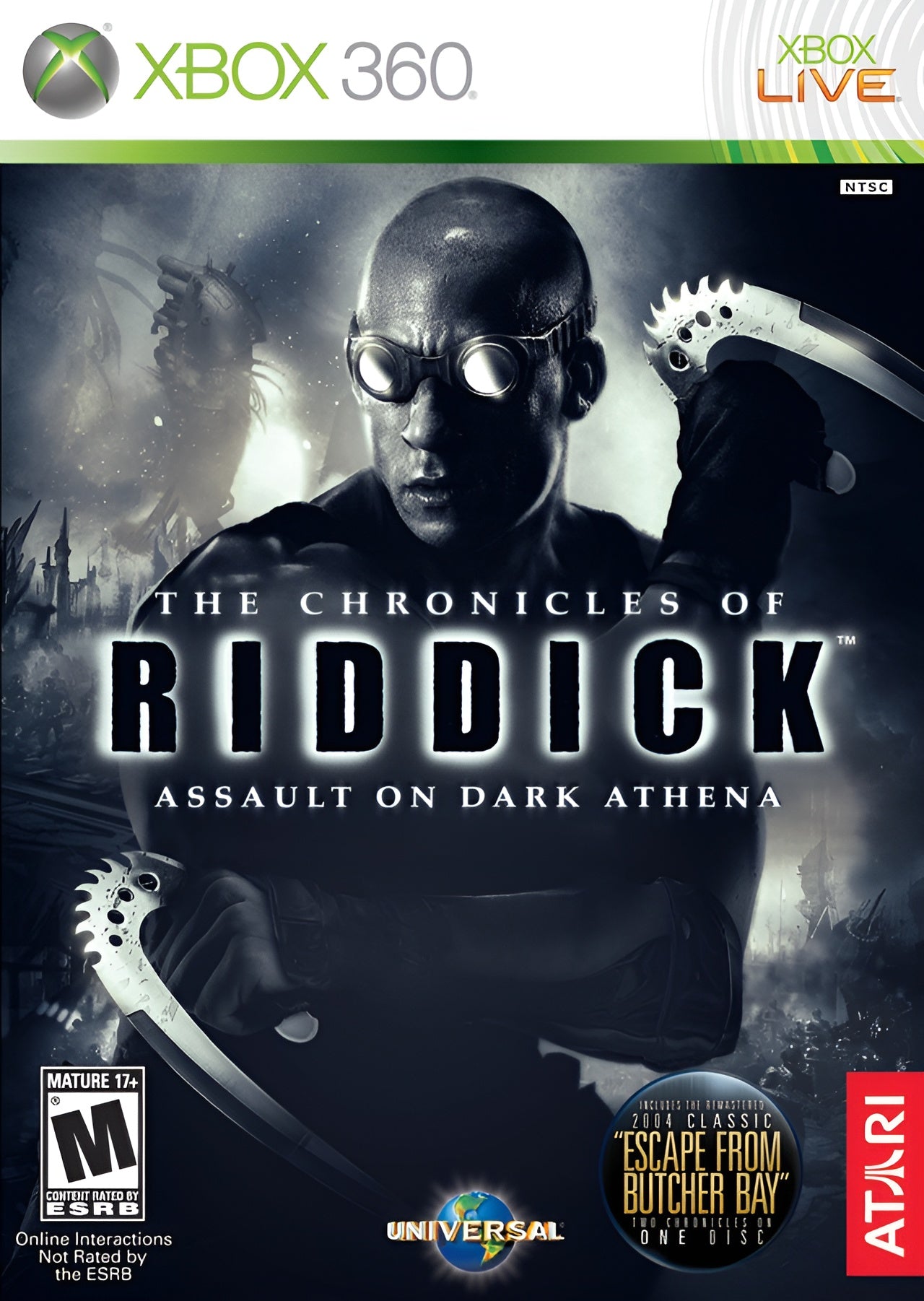 Chronicles of Riddick: Assault on Dark Athena Xbox 360 - Video Game - Used - CaveGamers