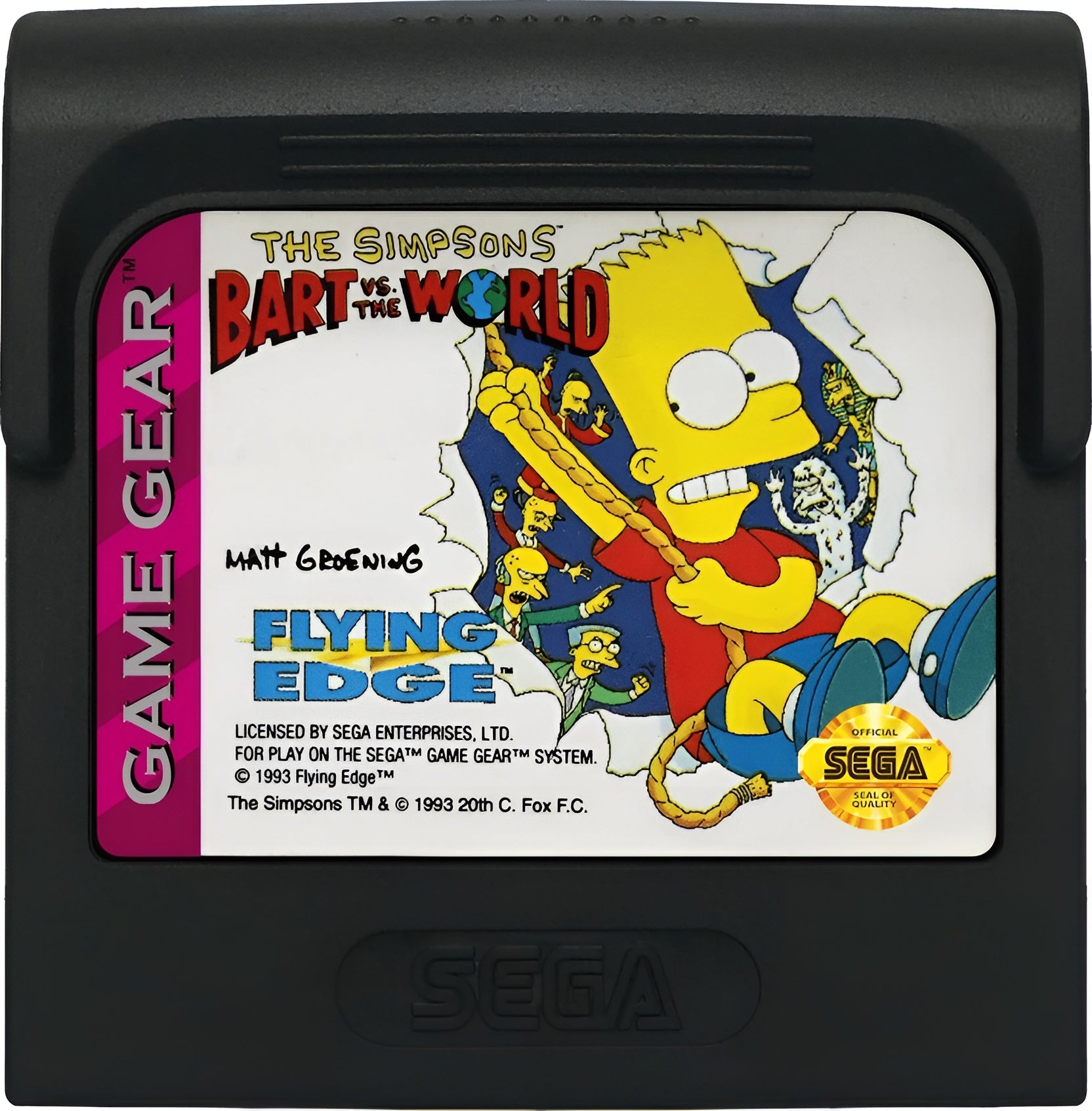 The Simpsons Bart vs the World GameGear - Video Game - Used - CaveGamers - Image 3