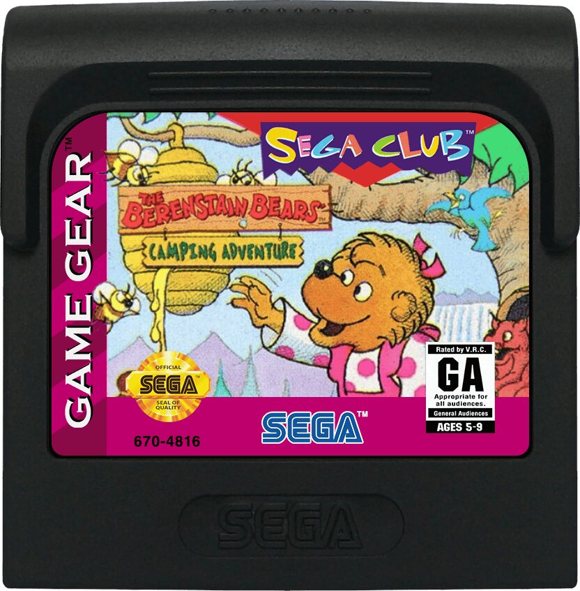 Berenstain Bears Camping Adventures GameGear - Video Game - Used - CaveGamers - Image 3