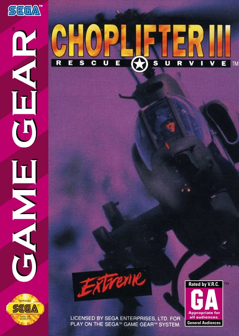 Choplifter III GameGear - Video Game - Used - CaveGamers