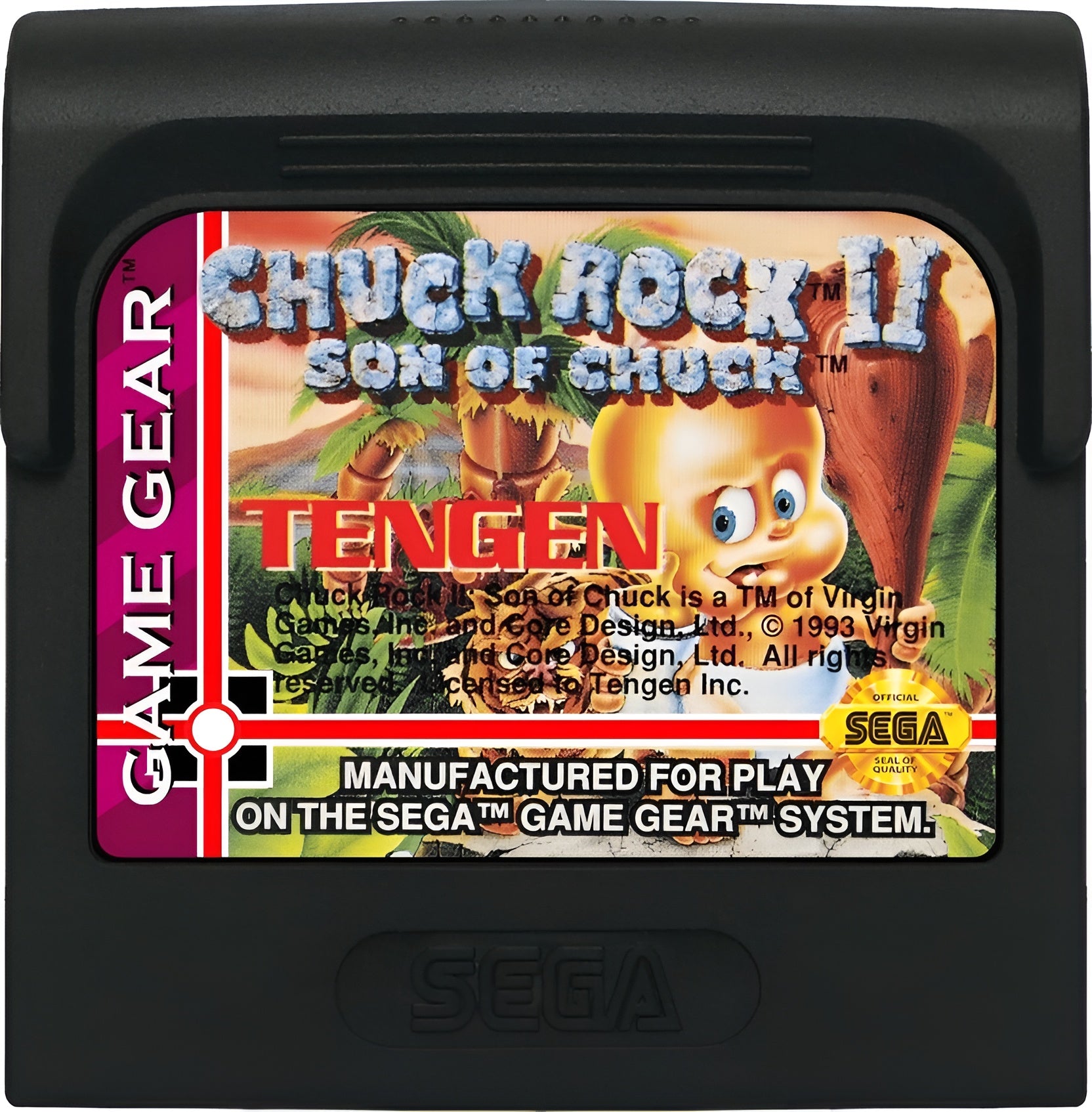 Chuck Rock II Son of Chuck GameGear - Video Game - Used - CaveGamers - Image 3