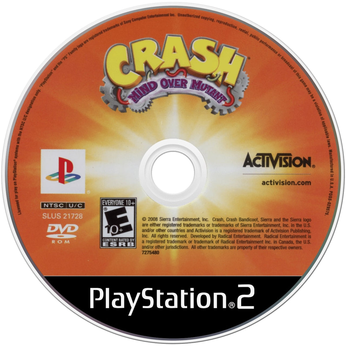 Crash Mind Over Mutant PS2 - Video Game - Used - CaveGamers - Image 3