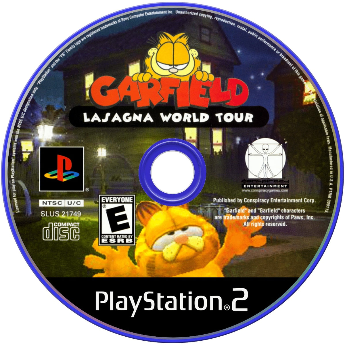 Garfield: Lasagna World Tour PS2 - Video Game - Used - CaveGamers - Image 3