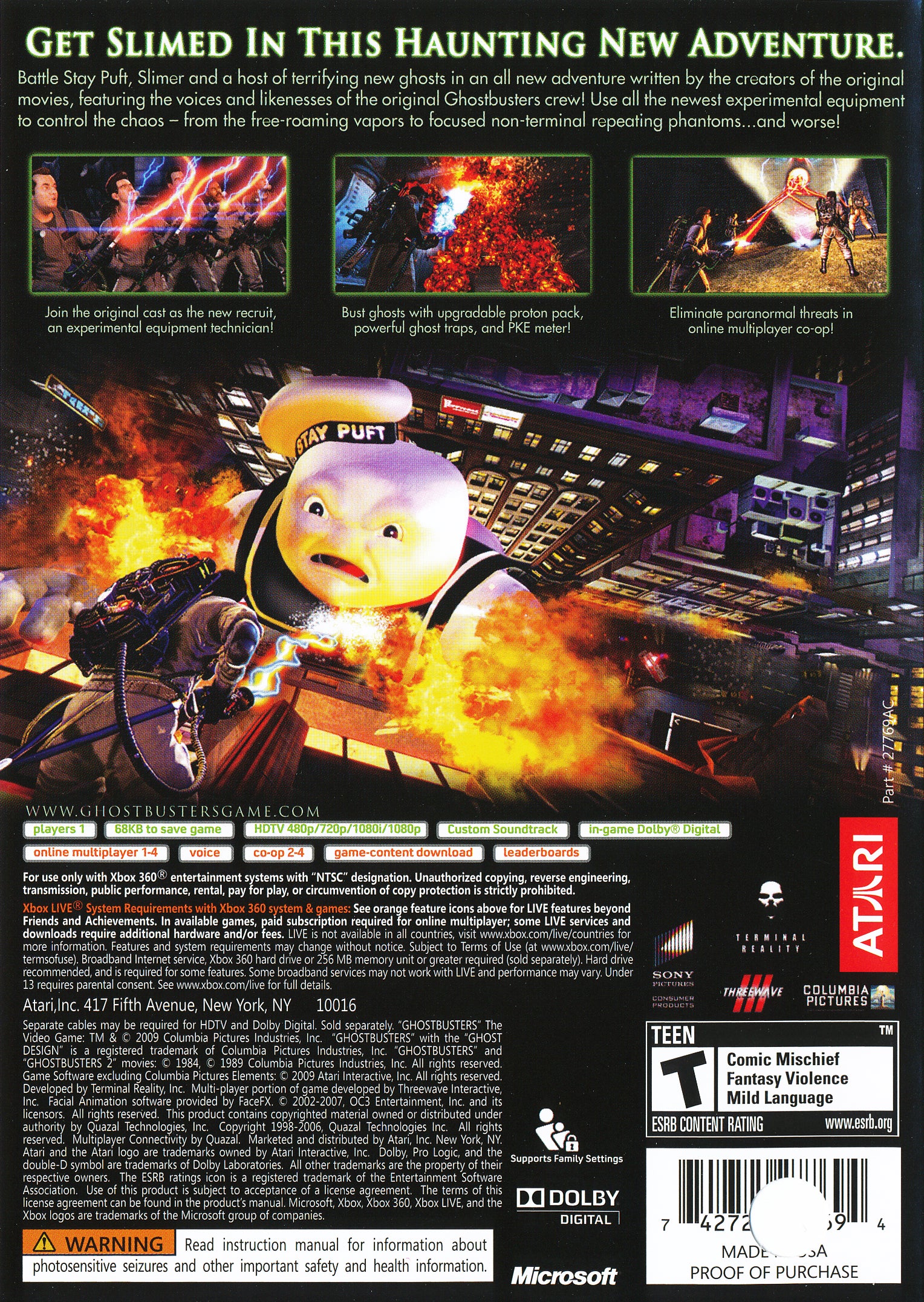 Ghostbusters: The Video Game Xbox 360 - Video Game - Used - CaveGamers - Image 2
