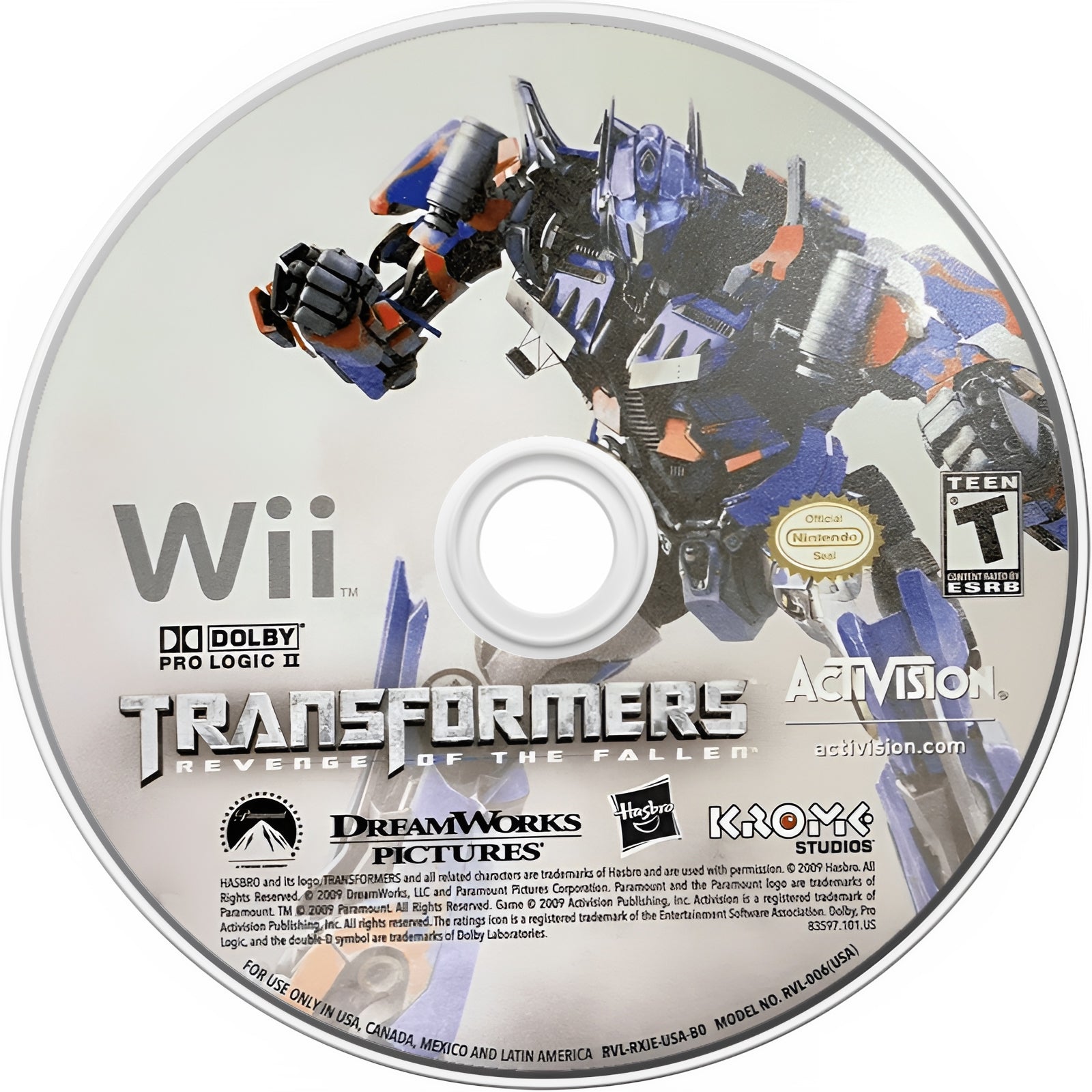 Transformers: Revenge of the Fallen Wii - Video Game - Used - CaveGamers - Image 3