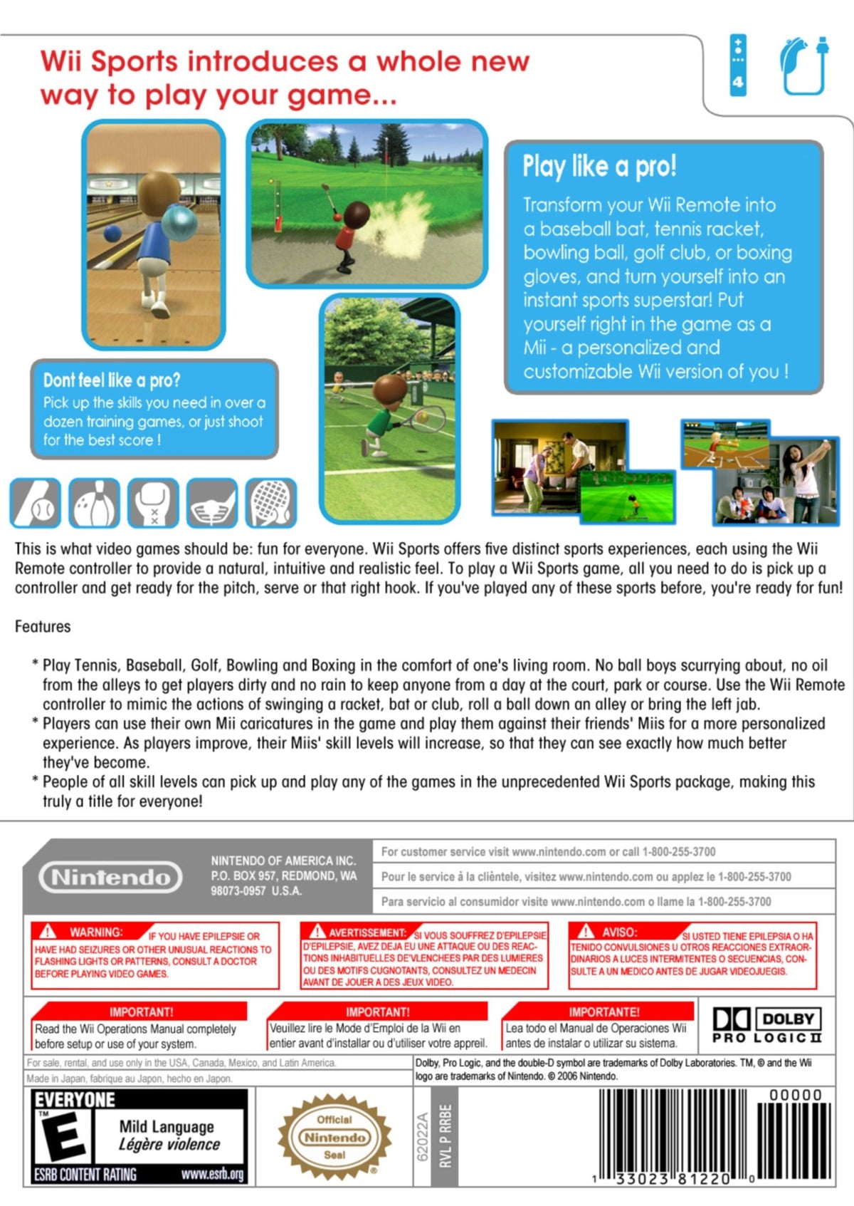 Wii Sports - Video Game - Used - CaveGamers - Image 2