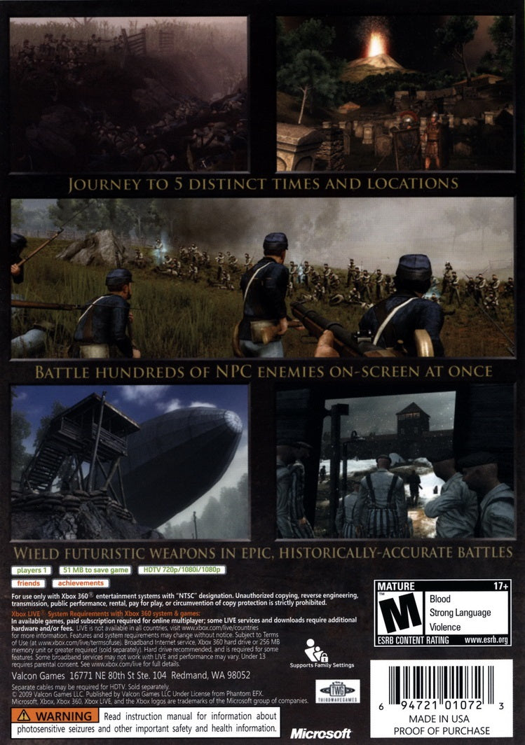 Darkest of Days Xbox 360 - Video Game - Used - CaveGamers - Image 2