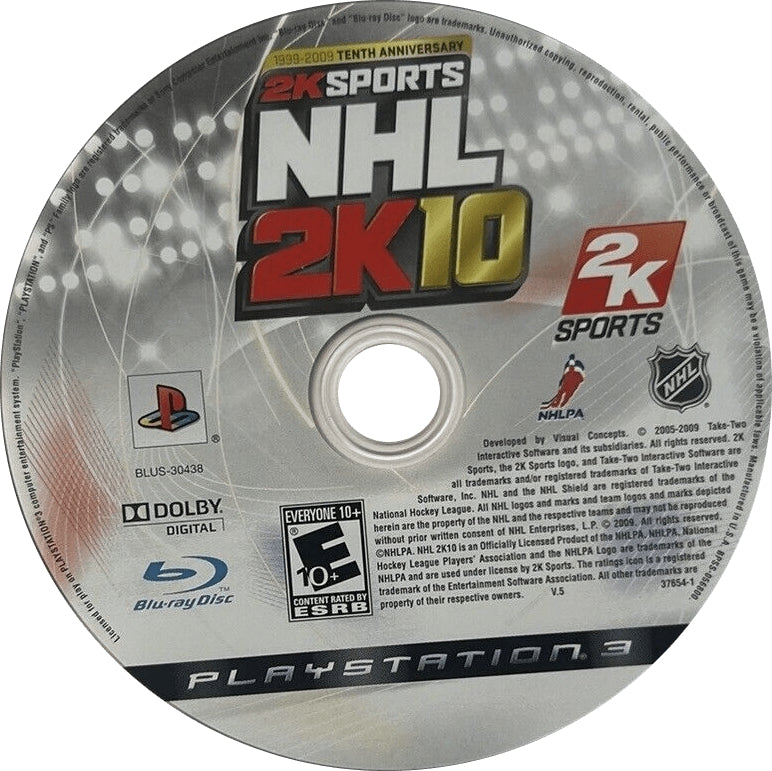 NHL 2K10 PS3 - Video Game - Used - CaveGamers - Image 2