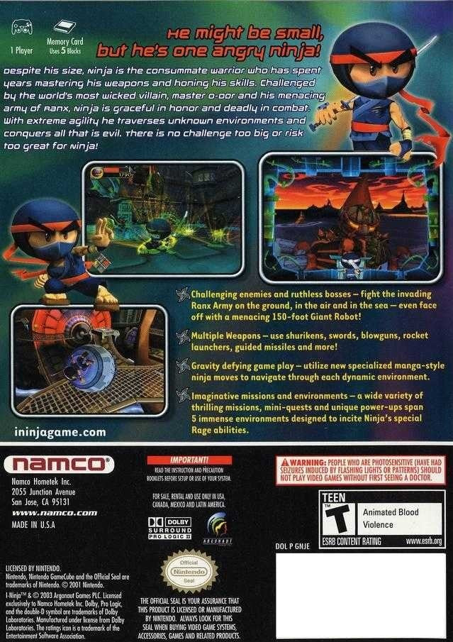 I-Ninja GameCube - Video Game - Used - CaveGamers - Image 2