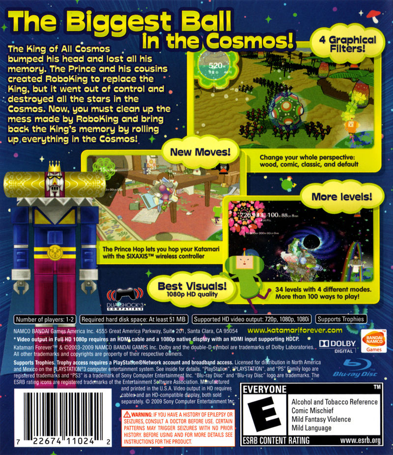 Katamari Forever PS3 - Video Game - Used - CaveGamers - Image 2