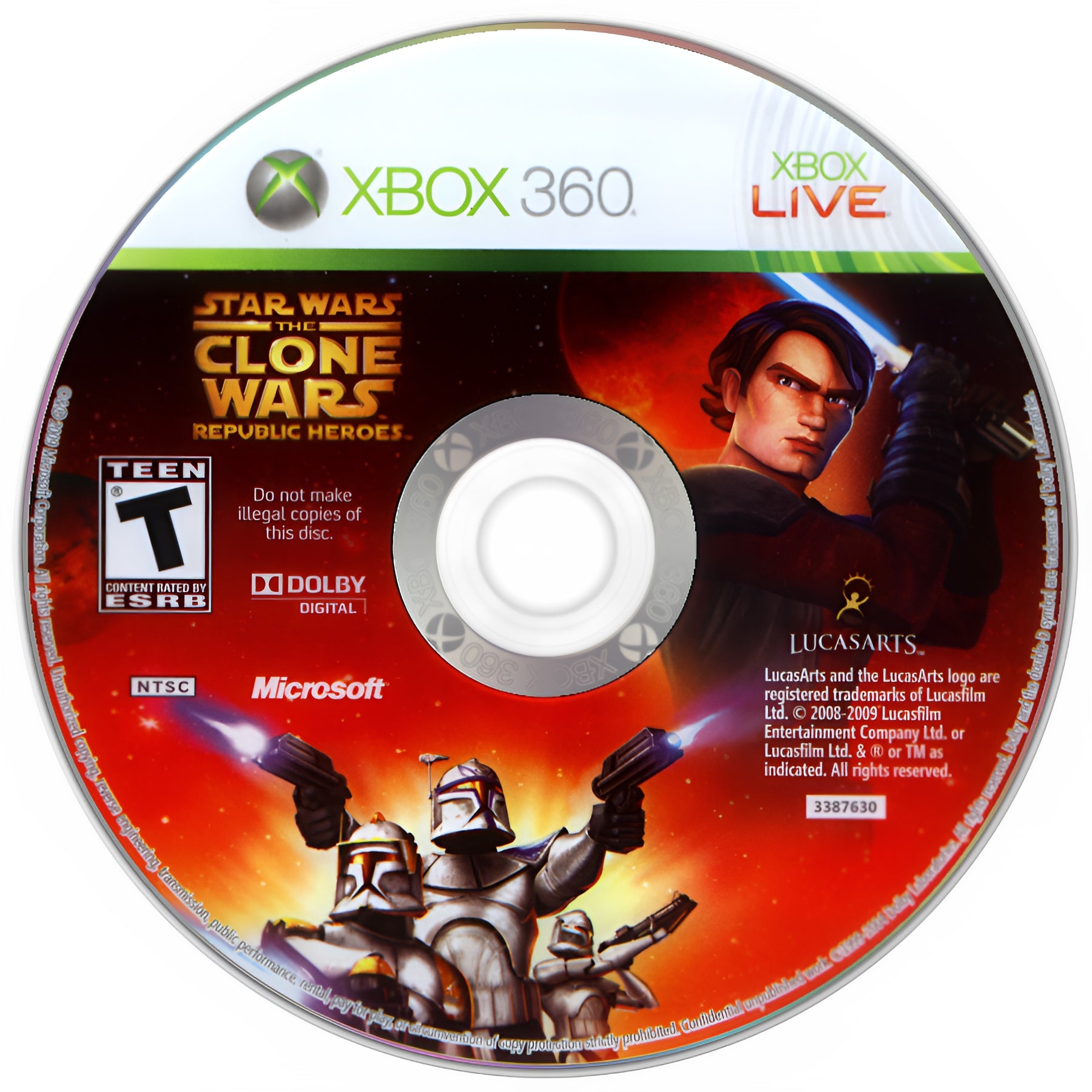 Star Wars Clone Wars: Republic Heroes Xbox 360 - Video Game - Used - CaveGamers - Image 3