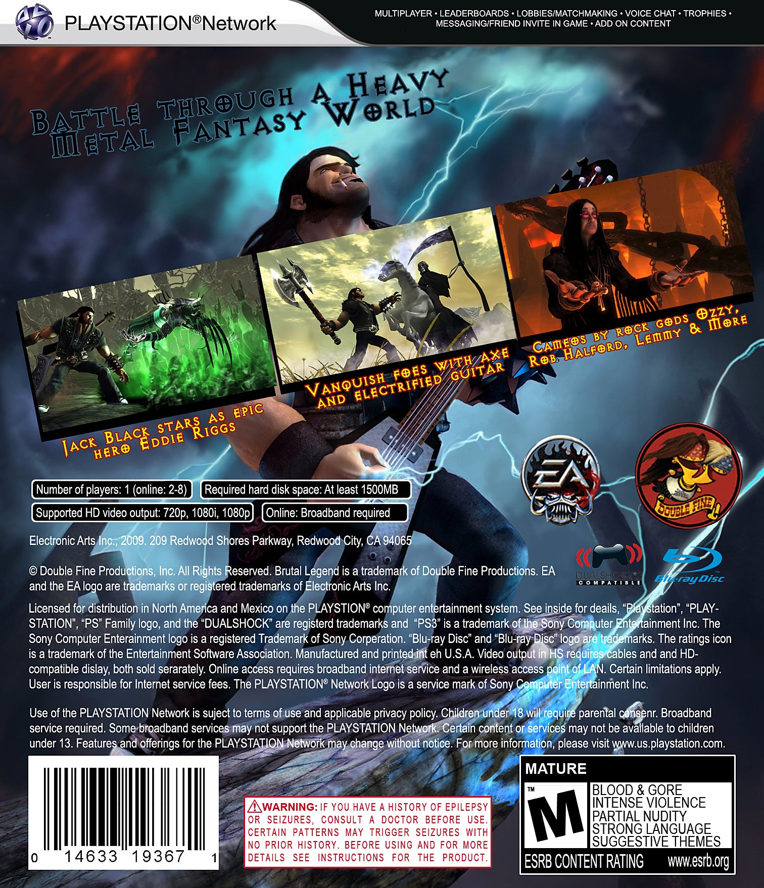 Brutal Legend PS3 - Video Game - Used - CaveGamers - Image 2