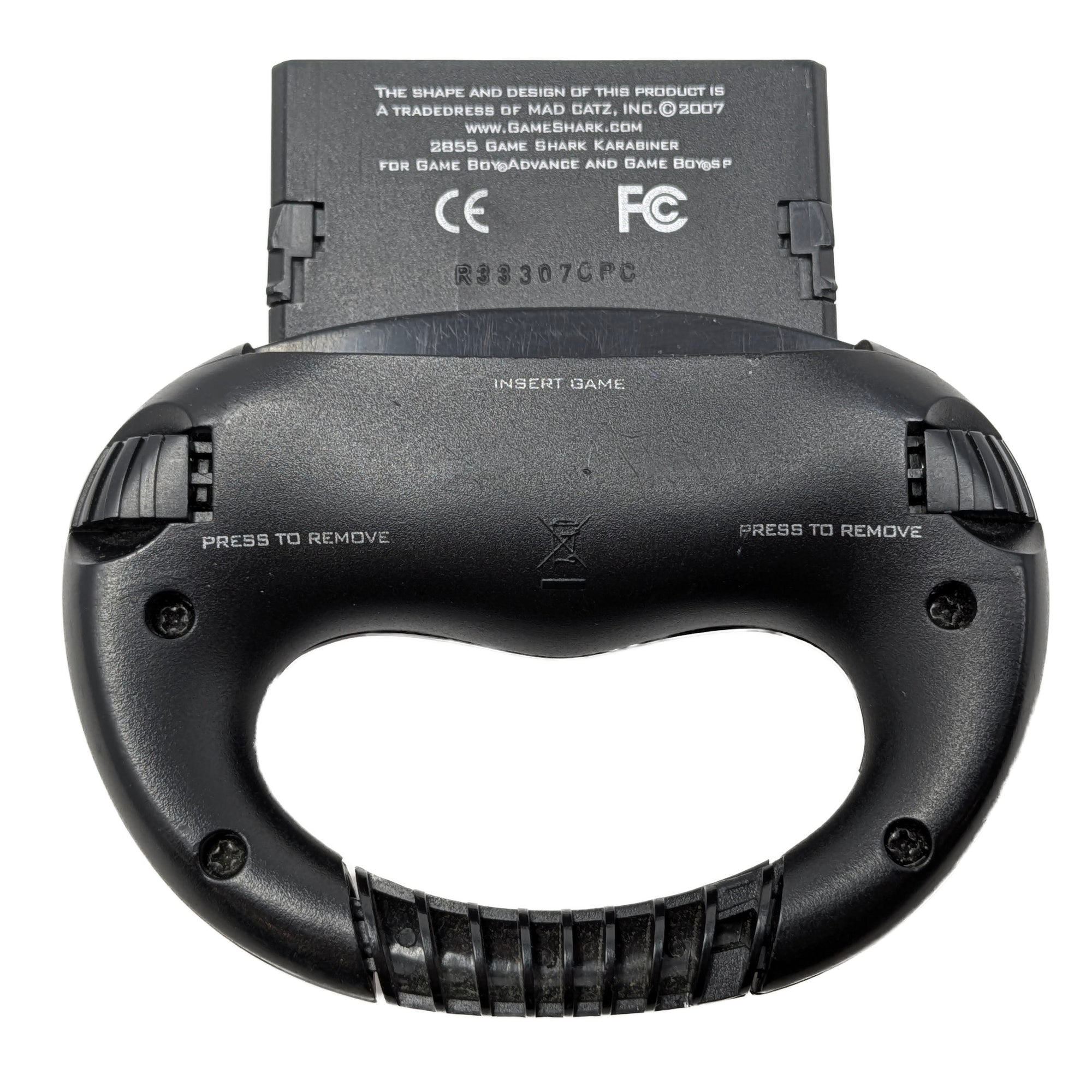 Game Boy Advance GameShark Carabiner - Black - Video Game Accessory - Used - CaveGamers - Image 3