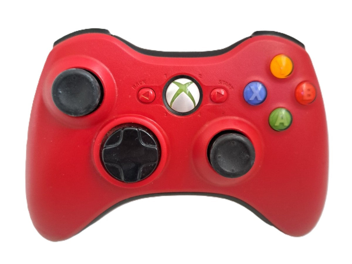 Xbox 360 Wireless Controller - Red - Video Game Accessory - Used - CaveGamers - Image 2