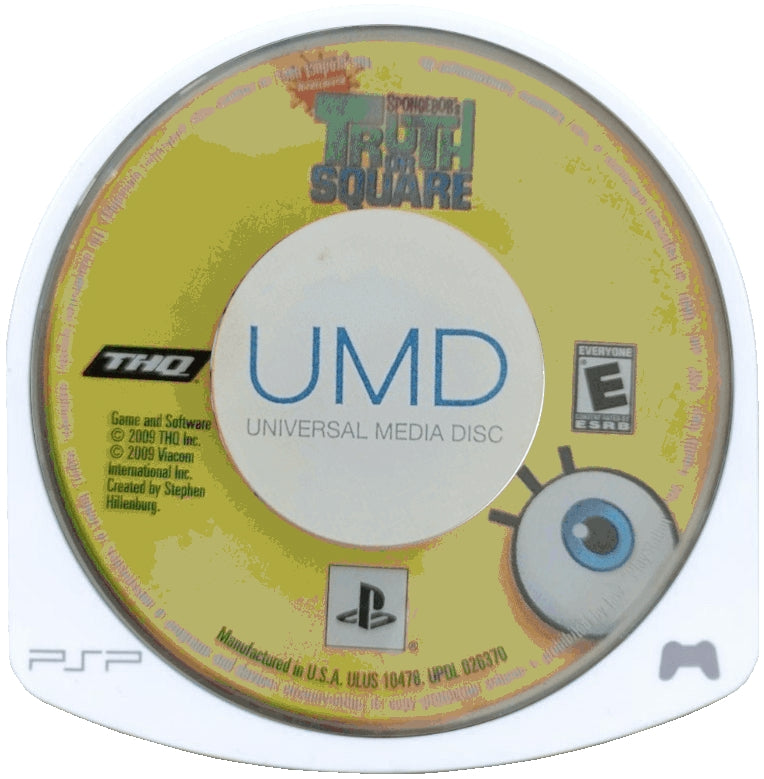 SpongeBob's Truth or Square PSP - Video Game - Used - CaveGamers - Image 2
