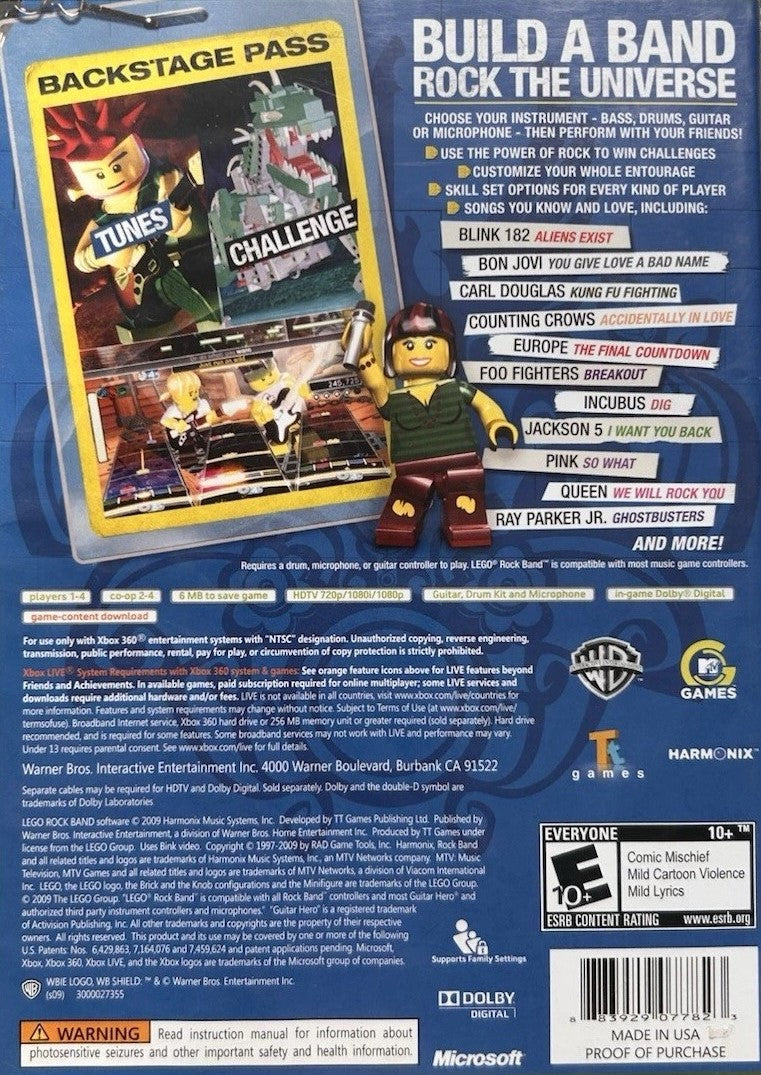 LEGO Rock Band Xbox 360 - Video Game - Used - CaveGamers - Image 2