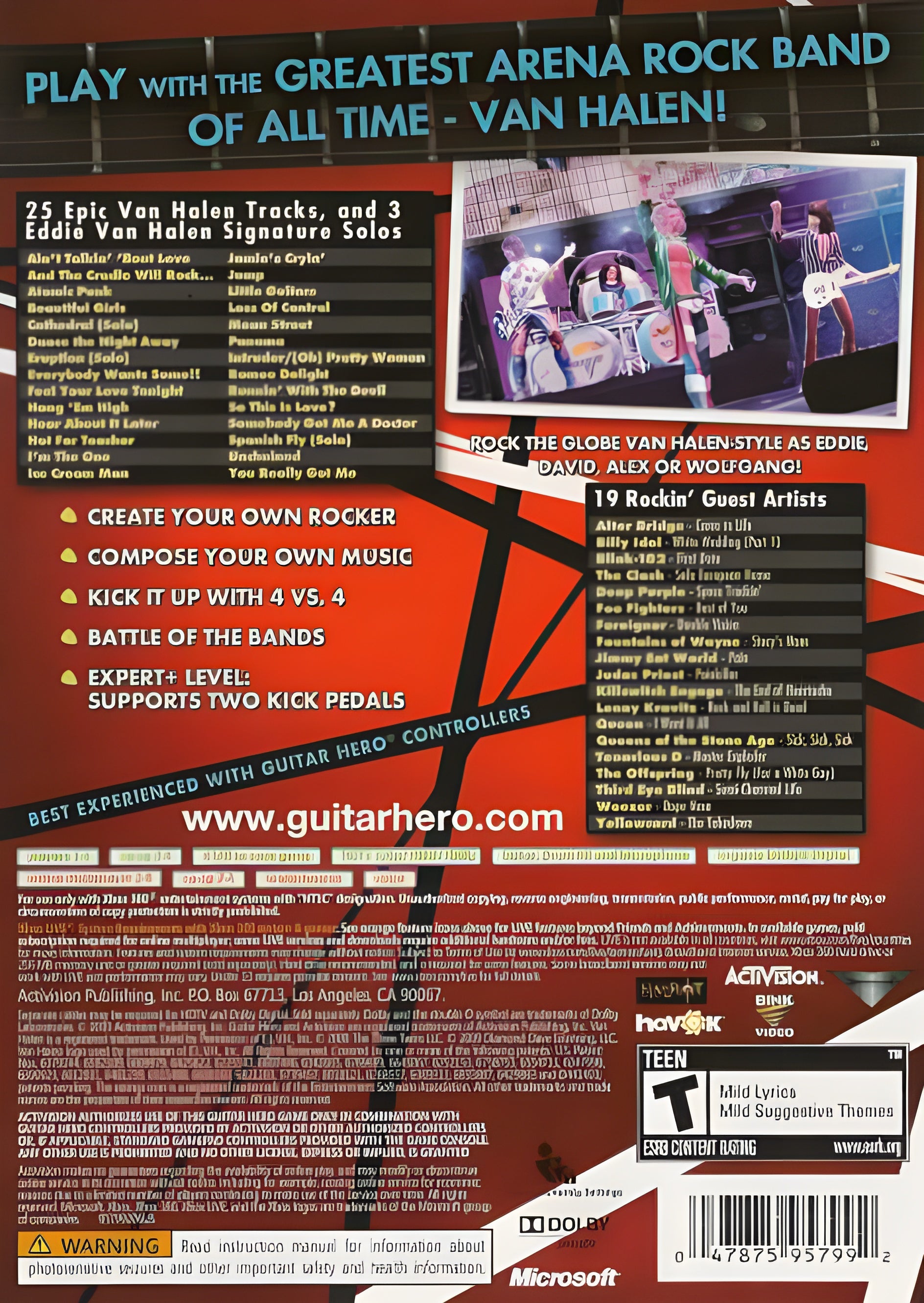 Guitar Hero: Van Halen Xbox 360 - Video Game - Used - CaveGamers - Image 2