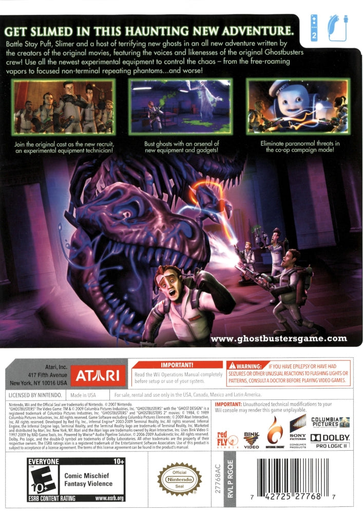 Ghostbusters: The Video Game Wii - Video Game - Used - CaveGamers - Image 2