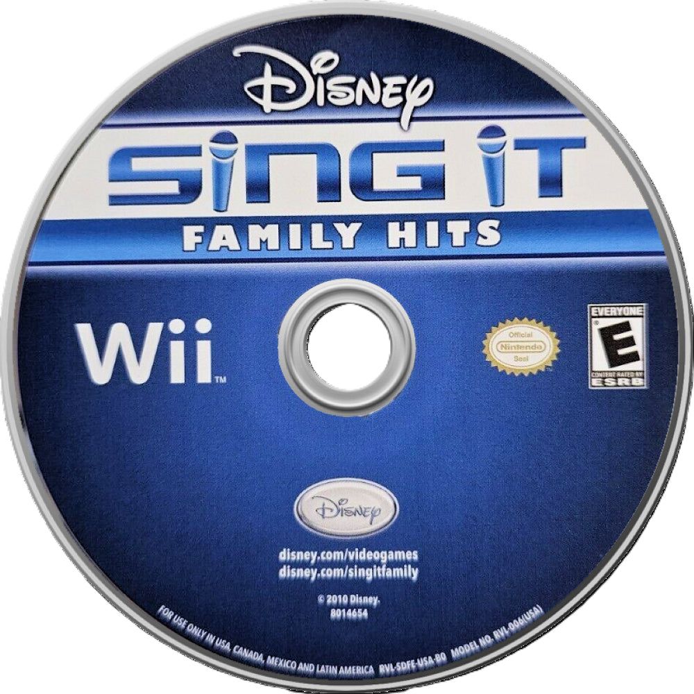 Disney Sing It: Family Hits Wii - Video Game - Used - CaveGamers - Image 3
