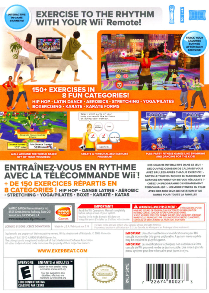 ExerBeat Wii - Video Game - Used - CaveGamers - Image 2