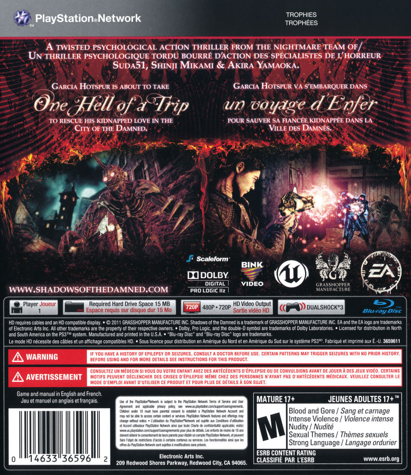 Shadows of the Damned PS3 - Video Game - Used - CaveGamers - Image 2