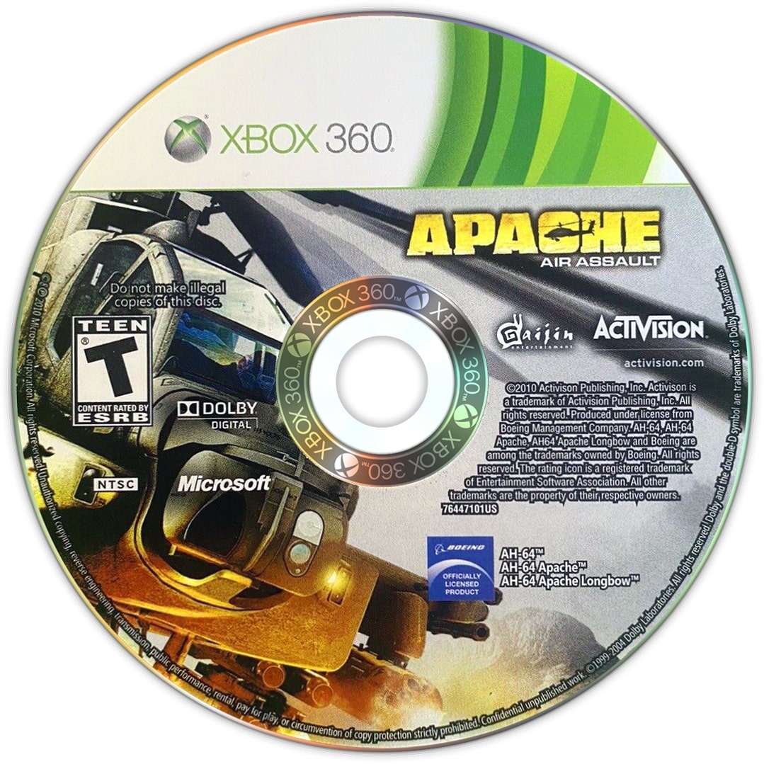 Apache: Air Assault Xbox 360 - Video Game - Used - CaveGamers - Image 3