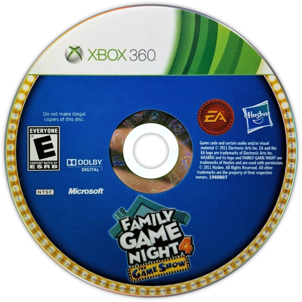 Hasbro Family Game Night 4: The Game Show Xbox 360 - Video Game - Used - CaveGamers - Image 3