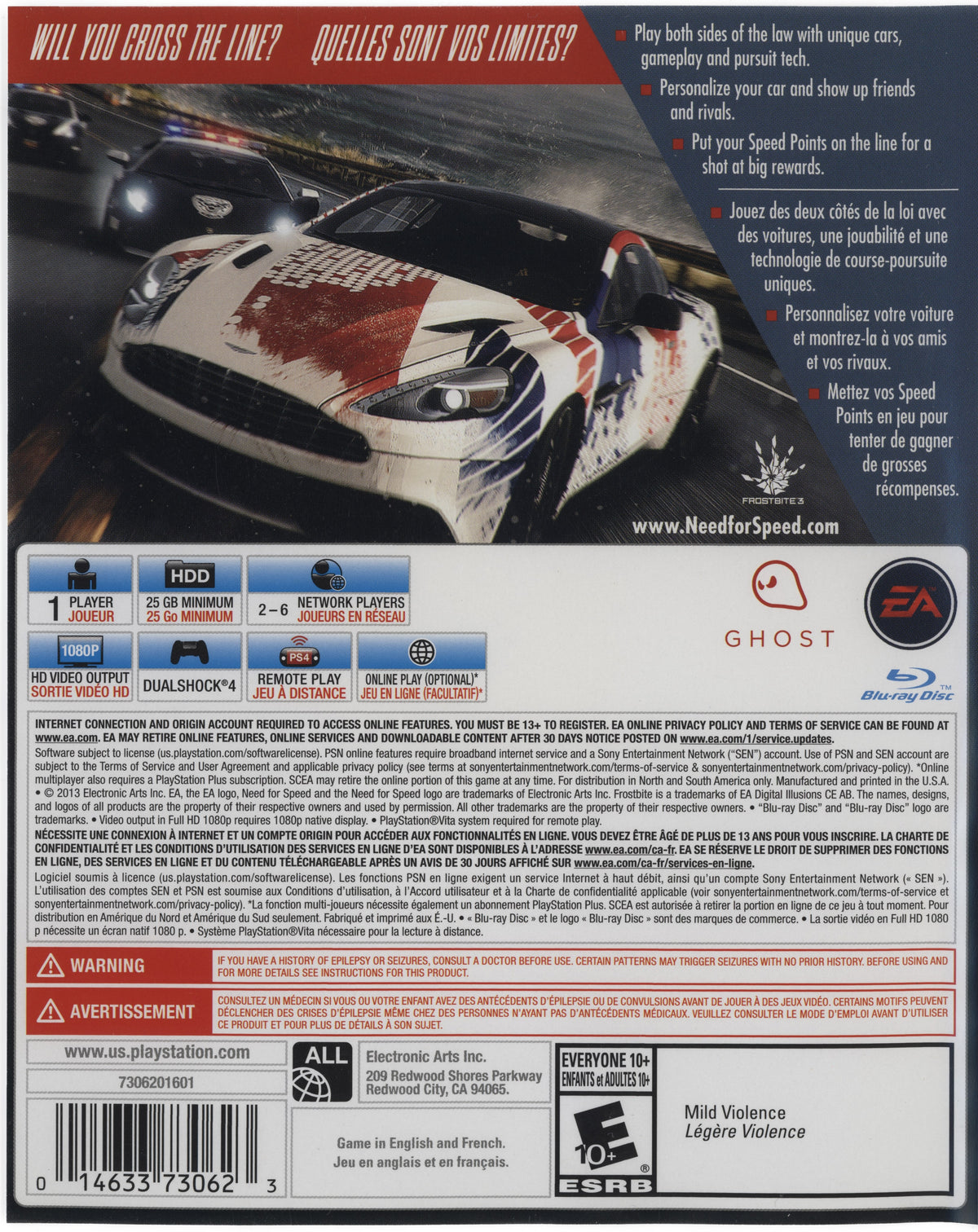 Need for Speed: Rivals PS4 - Video Game - Used - CaveGamers - Image 2